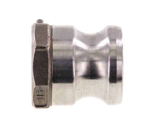 Acoplamiento de acero inoxidable Camlock DN 25 (1'') Rosca NPT hembra de 1'' Tipo A MIL-C-27487