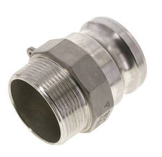 Acoplamiento de acero inoxidable Camlock DN 60 (2 1/2'') Rosca NPT macho de 2 1/2'' Tipo F MIL-C-27487