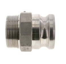 Acoplamiento de acero inoxidable Camlock DN 60 (2 1/2'') Rosca NPT macho de 2 1/2'' Tipo F MIL-C-27487