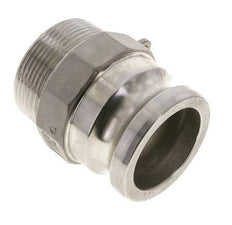 Acoplamiento de acero inoxidable Camlock DN 60 (2 1/2'') Rosca NPT macho de 2 1/2'' Tipo F MIL-C-27487