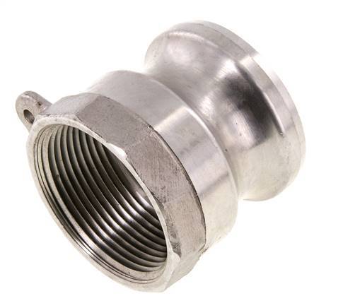 Acoplamiento de acero inoxidable Camlock DN 40 (1 1/2'') Rosca NPT hembra de 1 1/2'' Tipo A MIL-C-27487