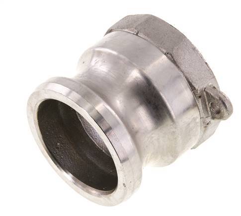 Acoplamiento de acero inoxidable Camlock DN 40 (1 1/2'') Rosca NPT hembra de 1 1/2'' Tipo A MIL-C-27487