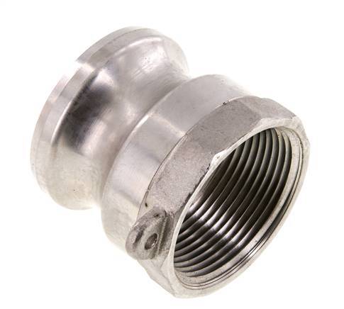 Acoplamiento de acero inoxidable Camlock DN 40 (1 1/2'') Rosca NPT hembra de 1 1/2'' Tipo A MIL-C-27487