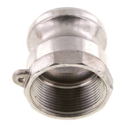 Acoplamiento de acero inoxidable Camlock DN 40 (1 1/2'') Rosca NPT hembra de 1 1/2'' Tipo A MIL-C-27487