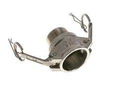 Acoplamiento de acero inoxidable Camlock DN 32 (1 1/4'') Rosca NPT macho de 1 1/4'' Tipo B MIL-C-27487