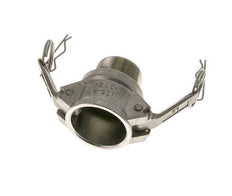 Acoplamiento de acero inoxidable Camlock DN 32 (1 1/4'') Rosca NPT macho de 1 1/4'' Tipo B MIL-C-27487