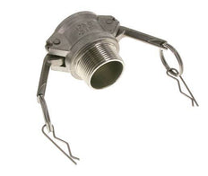 Acoplamiento de acero inoxidable Camlock DN 32 (1 1/4'') Rosca NPT macho de 1 1/4'' Tipo B MIL-C-27487