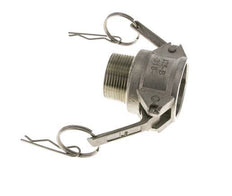 Acoplamiento de acero inoxidable Camlock DN 32 (1 1/4'') Rosca NPT macho de 1 1/4'' Tipo B MIL-C-27487