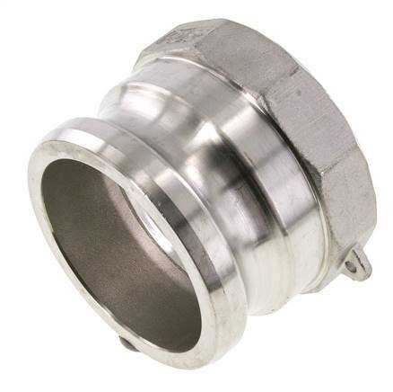 Acoplamiento de acero inoxidable Camlock DN 75 (3'') Rosca NPT hembra de 3'' Tipo A MIL-C-27487