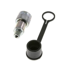 Enchufe hidráulico de acero con rosca NPT macho de 3/8 pulgadas Tapa de polvo