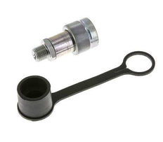 Enchufe hidráulico de acero con rosca NPT macho de 3/8 pulgadas Tapa de polvo