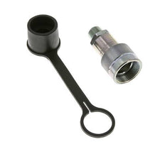 Enchufe hidráulico de acero con rosca NPT macho de 3/8 pulgadas Tapa de polvo