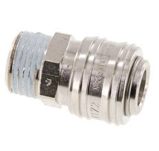 Nickel-plated Brass DN 7.2 (Euro) Air Coupling Socket G 1/2 inch Male FKM