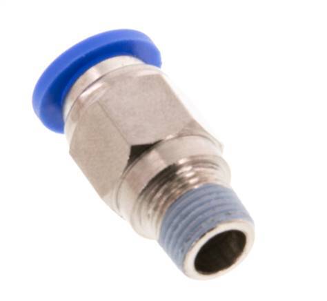 Racor de 8mm x R1/8'' con rosca macho Latón/PA 66 NBR [5 Piezas]