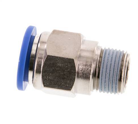 14mm x R3/8'' Push-in Fitting with Male Threads Brass/PA 66 NBR
