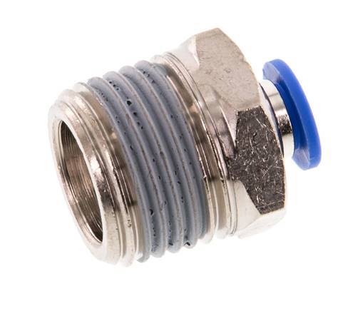 Racor de 6mm x R1/2'' con rosca macho Latón/PA 66 NBR [2 piezas]