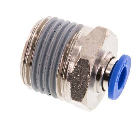 Racor de 6mm x R1/2'' con rosca macho Latón/PA 66 NBR [2 piezas]