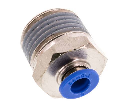 Racor de 6mm x R1/2'' con rosca macho Latón/PA 66 NBR [2 piezas]