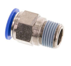 16mm x R1/2'' Push-in Fitting with Male Threads Brass/PA 66 NBR