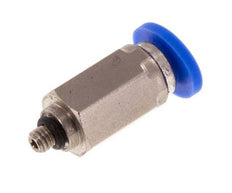 3mm x M 3 Push-in Fitting with Male Threads Brass/PA 66 NBR [2 Pieces]
