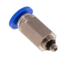 3mm x M 3 Push-in Fitting with Male Threads Brass/PA 66 NBR [2 Pieces]