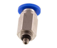 3mm x M 3 Push-in Fitting with Male Threads Brass/PA 66 NBR [2 Pieces]