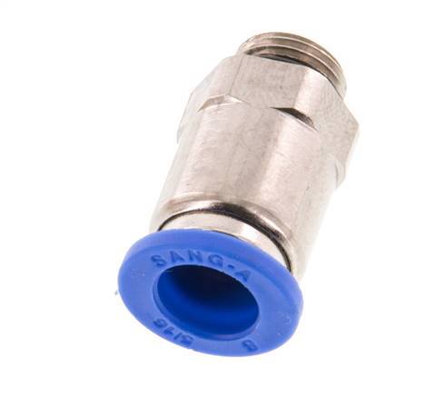 8mm x G1/8'' Push-in Fitting with Male Threads Brass/PA 66 NBR [5 Pieces]