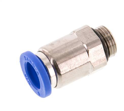 8mm x G1/8'' Push-in Fitting with Male Threads Brass/PA 66 NBR [5 Pieces]