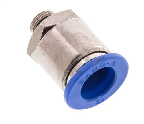 12mm x G1/8'' Push-in Fitting with Male Threads Brass/PA 66 NBR [2 Pieces]