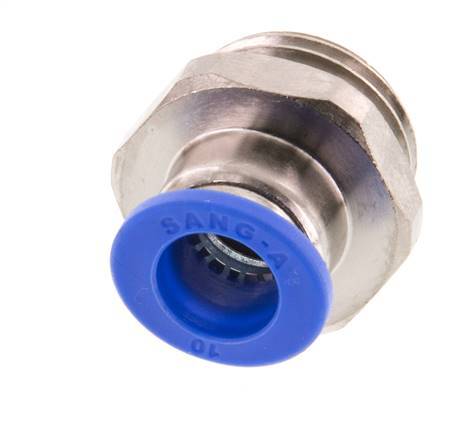 10mm x G1/2'' Push-in Fitting with Male Threads Brass/PA 66 NBR [2 Pieces]