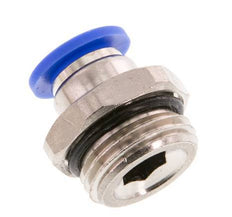 10mm x G1/2'' Push-in Fitting with Male Threads Brass/PA 66 NBR [2 Pieces]