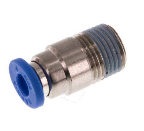 Racor rápido de 4mm x R1/8'' con rosca macho latón/PA 66 NBR hexágono interior [5 piezas]