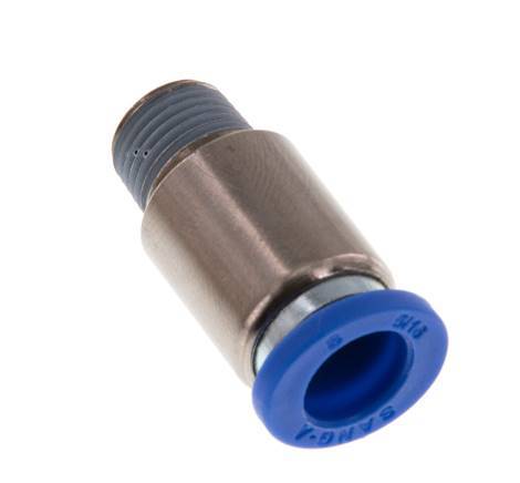 Racor rápido de 8mm x R1/8'' con rosca macho latón/PA 66 NBR hexágono interior [5 piezas]