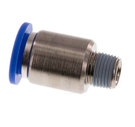 Racor rápido de 10mm x R1/8'' con rosca macho latón/PA 66 NBR hexágono interior [2 piezas]