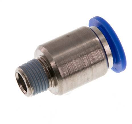 Racor rápido de 10mm x R1/8'' con rosca macho latón/PA 66 NBR hexágono interior [2 piezas]