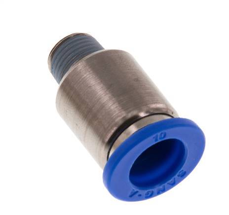 Racor rápido de 10mm x R1/8'' con rosca macho latón/PA 66 NBR hexágono interior [2 piezas]