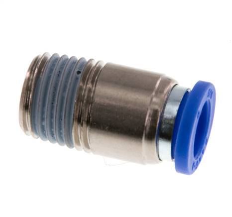 Racor rápido de 8mm x R1/4'' con rosca macho latón/PA 66 NBR hexágono interior [5 piezas]
