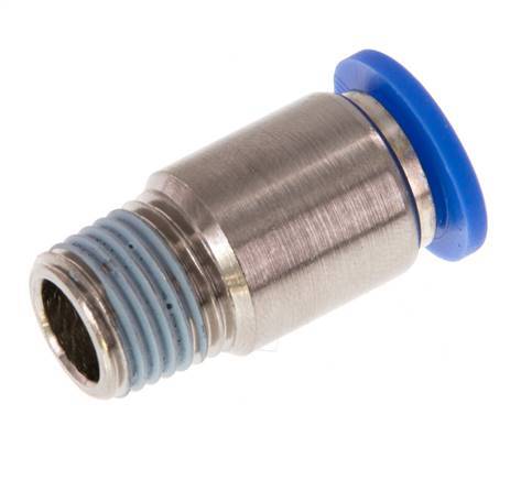 Racor rápido de 10mm x R1/4'' con rosca macho latón/PA 66 NBR hexágono interior [2 piezas]