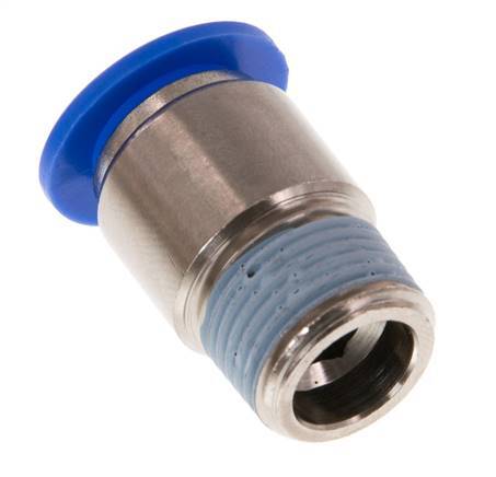 12mm x R3/8'' Push-in Fitting with Male Threads Brass/PA 66 NBR Inner Hexagon [2 Pieces]