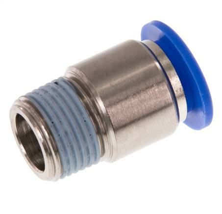 Racor rápido de 12mm x R3/8'' con rosca macho latón/PA 66 NBR hexágono interior [2 piezas]