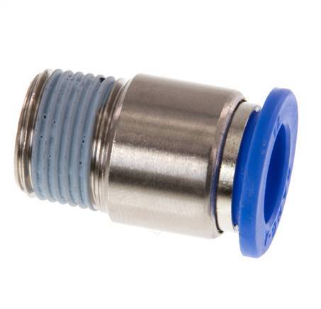 Racor rápido de 12mm x R3/8'' con rosca macho latón/PA 66 NBR hexágono interior [2 piezas]