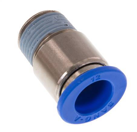 Racor rápido de 12mm x R3/8'' con rosca macho latón/PA 66 NBR hexágono interior [2 piezas]