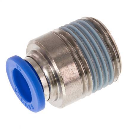 Racor rápido de 10mm x R1/2'' con rosca macho latón/PA 66 NBR hexágono interior [2 piezas]