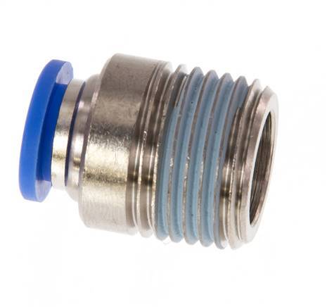 Racor rápido de 10mm x R1/2'' con rosca macho latón/PA 66 NBR hexágono interior [2 piezas]