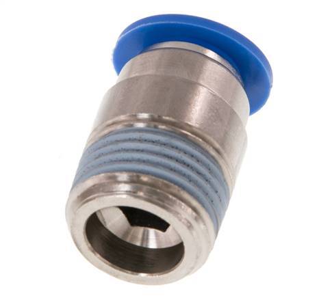 Racor rápido de 12mm x R1/2'' con rosca macho latón/PA 66 NBR hexágono interior [2 piezas]