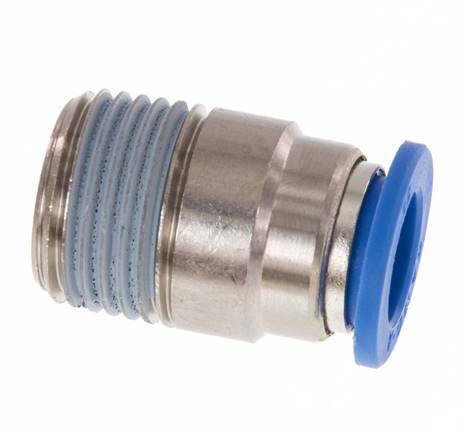 Racor rápido de 12mm x R1/2'' con rosca macho latón/PA 66 NBR hexágono interior [2 piezas]