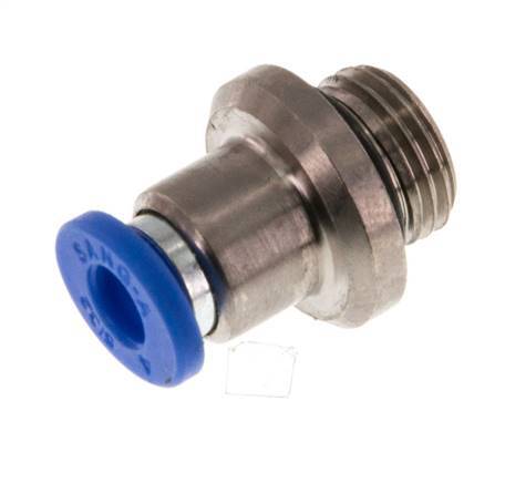 Racor rápido de 4mm x G1/8'' con rosca macho latón/PA 66 NBR hexágono interior [5 piezas]
