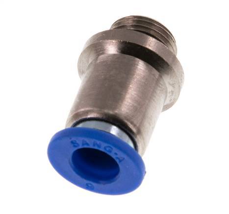 Racor rápido de 6mm x G1/8'' con rosca macho latón/PA 66 NBR hexágono interior [5 piezas]