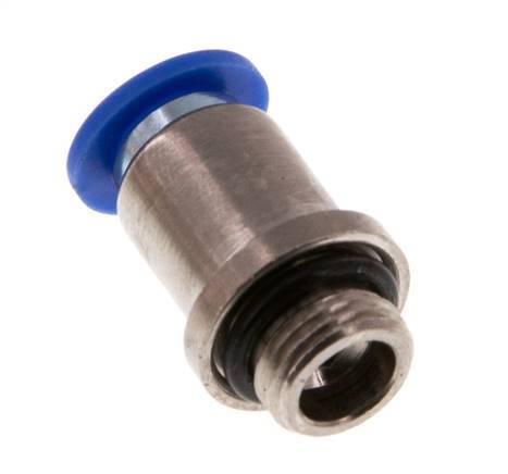 Racor rápido de 6mm x G1/8'' con rosca macho latón/PA 66 NBR hexágono interior [5 piezas]