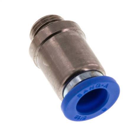 Racor rápido de 8mm x G1/8'' con rosca macho latón/PA 66 NBR hexágono interior [5 piezas]